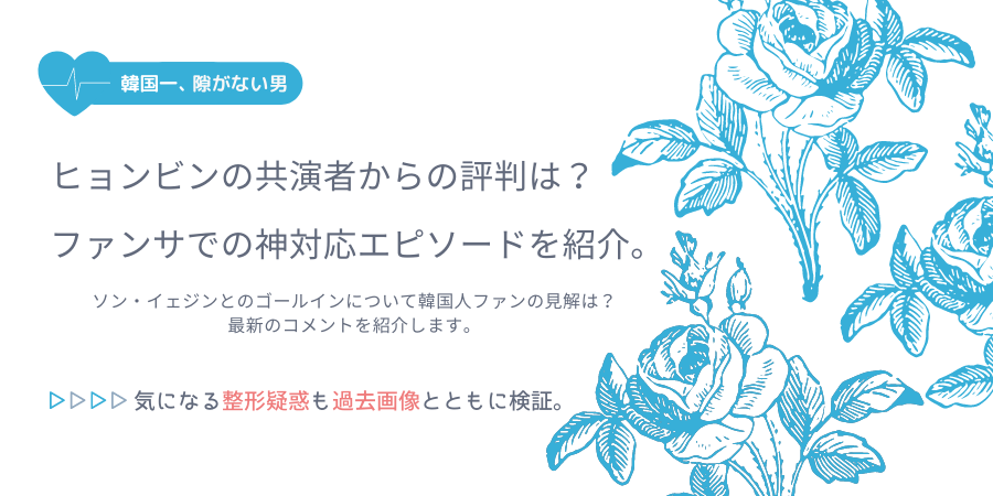 完璧男ヒョンビンの評判を共演者がコメント 貯金額や整形疑惑も過去画像で検証 おススメ海外ドラマを鬼更新